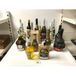 QUANTITY OF BOTTLES OF WINES AND SPIRITS- GRAND MARNIER, PINK LADY SPARKLING PERRY, LAURENT