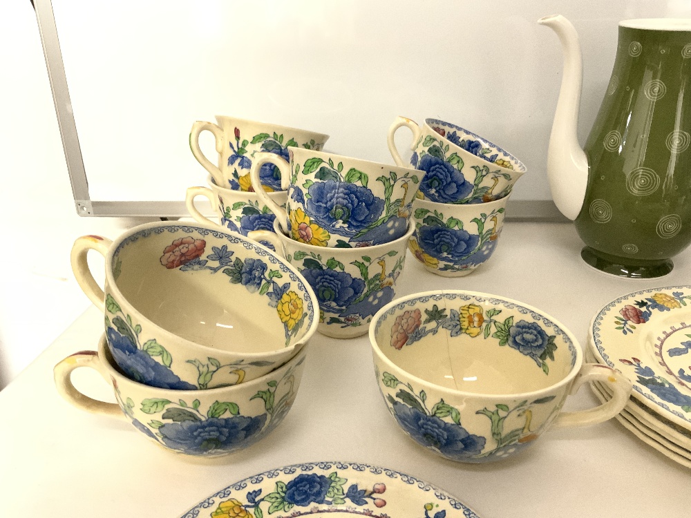 MASONS " REGENCY" 22 PIECE PART TEA SET, AND SUSIE COOPER 7 PIECE SAGE SWIRL COFFEE SET, INCLUDES - Image 3 of 7