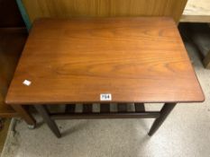 MID-CENTURY RED LABEL G PLAN TWO TIER COFFEE TABLE 70 X 50 CM