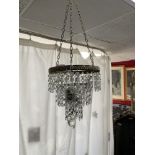 VINTAGE CRYSTAL DROP CHANDELIER