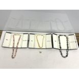 THREE SHIPTON & CO FINE JEWELLERY HARDSTONE NECKLACES