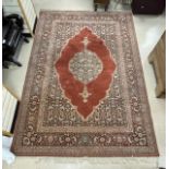 KIRMAN-SHAH ORIENTAL DESIGN MACHINE MADE PATTERNED CARPET, 340X250 CMS.