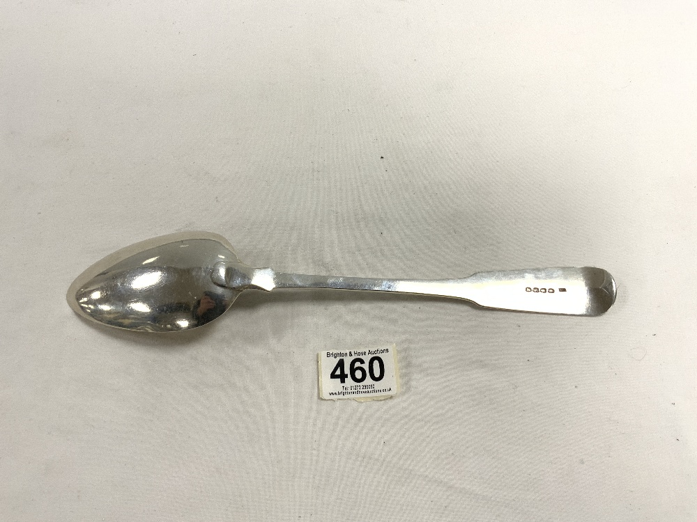 A LARGE HALLMARKED SILVER GEORGE IV FIDDLE PATTERN SERVING SPOON; LONDON 1821; MAKER THOMAS FREETH - Image 3 of 4