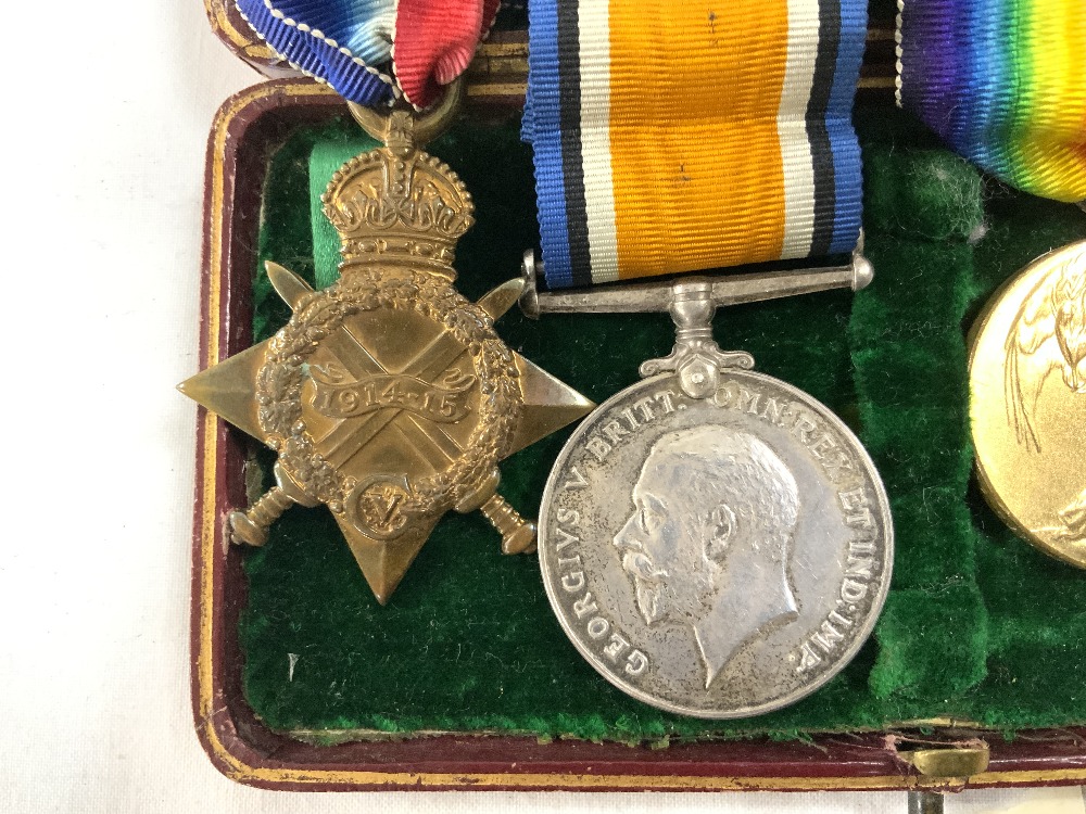 FOUR MEDALS - FIRST WORLD WAR MEDAL GROUP TRIO - AWARDED TO SJT W.J. ALBERY 2692. SURR. YEO, WHEN - Image 2 of 13