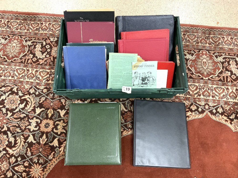 QUANTITY OF WORLD STAMPS IN ALBUMS INCLUDES PENNY REDS