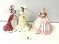 A COALPORT FIGURE- AN EVENING AT THE OPERA " SARA " LIMITED EDITION 1,232/ 7,500, 24CMS AND 'THE