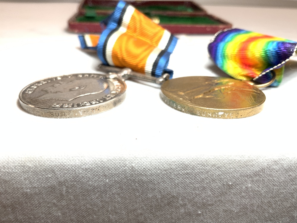 FOUR MEDALS - FIRST WORLD WAR MEDAL GROUP TRIO - AWARDED TO SJT W.J. ALBERY 2692. SURR. YEO, WHEN - Image 9 of 13
