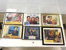 A QUANTITY OF FRAMED VINTAGE CINEMA COUNTER POSTERS - THE BIG CARNIVAL - KIRK DOUGLAS, ALFRED