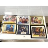 A QUANTITY OF FRAMED VINTAGE CINEMA COUNTER POSTERS - THE BIG CARNIVAL - KIRK DOUGLAS, ALFRED