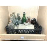ANTIQUE/VINTAGE BOTTLES AND AND STONEWARE INCLUDES COD BOTTLES