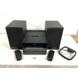 A SONY COMPACT DISC, MP3, RDS SOUND SYSTEM AND SPEAKERS,