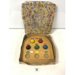A VINTAGE CHAD VALLEY WOODEN BALL GAME IN ORIGINAL BOX.