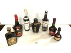 SEVEN BOTTLES OF ALCOHOL - LOCHAN ORA LIQUEUR, GEKKEIKAN THE FINEST JAPANESE SAKE, PETITE LIQUORELLE