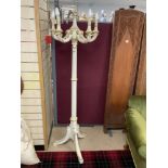 ROCOCO STYLE GILT AND PAINTED WOODEN CANDELABRA