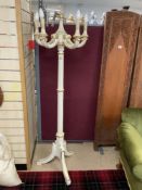 ROCOCO STYLE GILT AND PAINTED WOODEN CANDELABRA