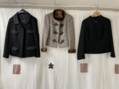 THREE VINTAGE LADIES JACKETS, ONE DEL MOD INTERNATIONAL, ALL UK SIZE 10