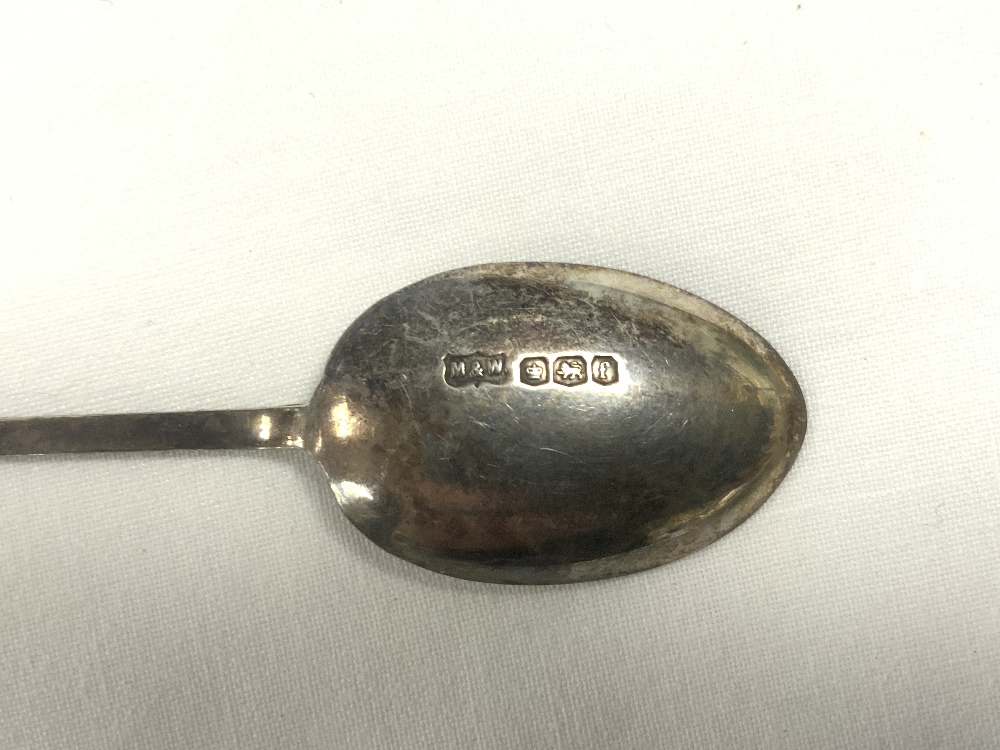 A SET OF SIX HALLMARKED SILVER COFFEE SPOONS, SHEFFIELD, 1923, MAKER; MAPPIN & WEBB, 37 GRAMS. - Image 3 of 4