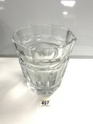 LARGE HEAVY BACCARAT CRYSTAL GLASS CHAMPAGNE BUCKET 23 CM