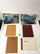 ROLLS ROYCE OWNERS HANDBOOK CIRCA 1975 WITH A 1974 SERVICE HANDBOOK AND INFORMATION BOOKLET