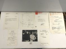 A QUANTITY OF "THE WHO" RELATED EPHEMERA. INCLUDING A LETTER FROM EMI RECORDS IN OCTOBER 1964,