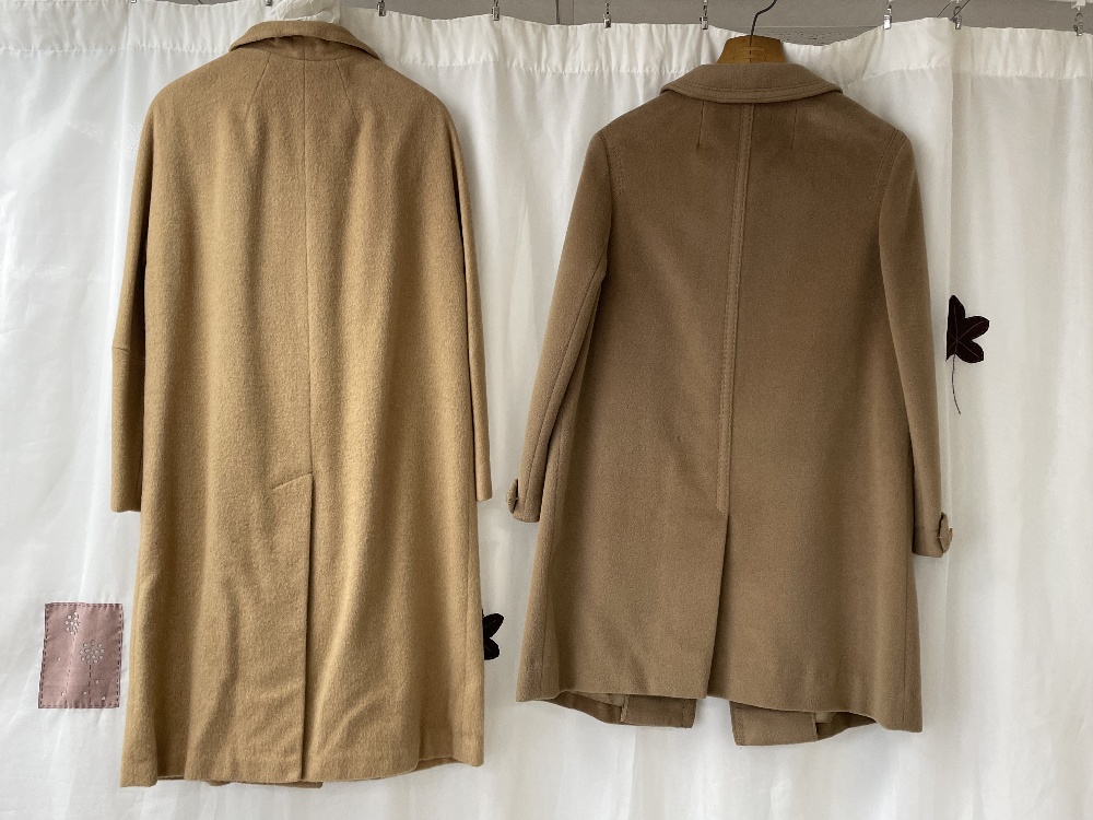 TWO VINTAGE LADIES CAMEL COATS, ONE MODELL VELISCH WOOL AND CASHMERE UK SIZE 10, THE OTHER COUNTRY - Image 9 of 9
