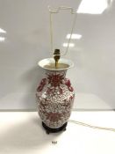 CHINESE CERAMIC TABLE LAMP 41CM