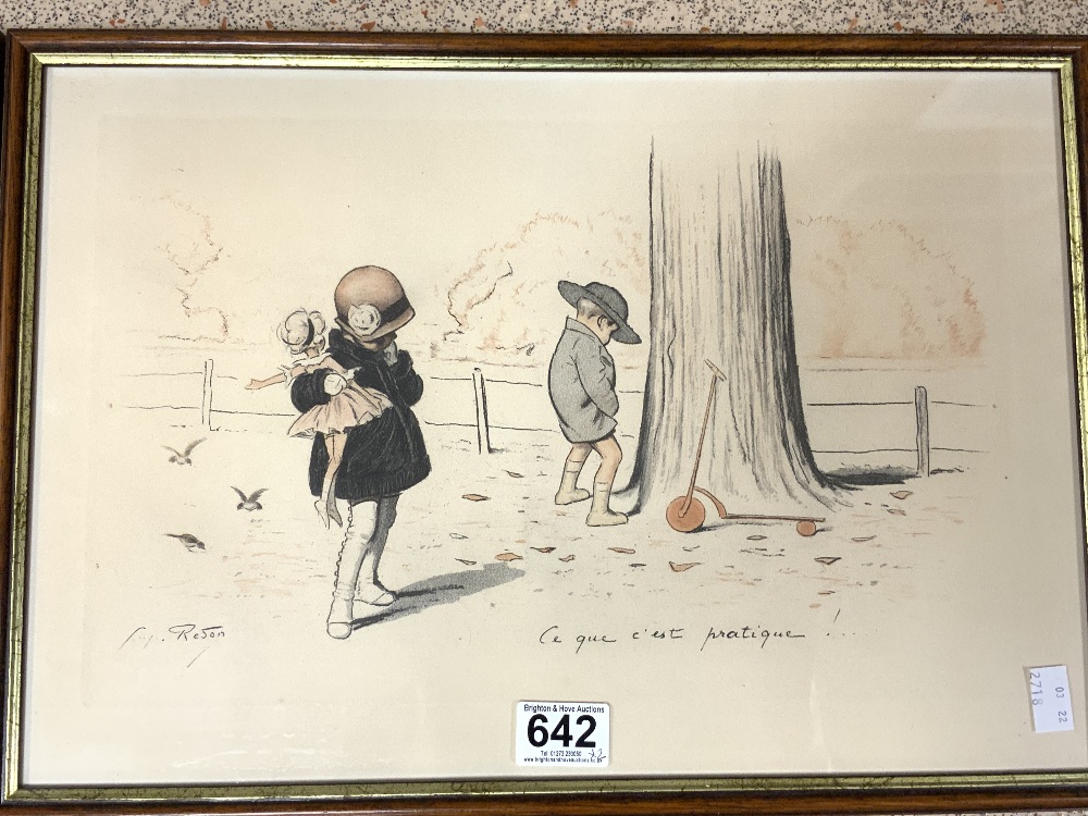 TWO GEORGE REDON (1869-1943) COLOUR PRINTS OF CHILDREN LARGEST 48 X 33CM - Image 4 of 7