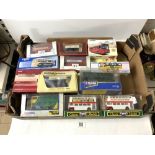 A THUNDERBIRDS COMMEMORATIVE SET BY MATCHBOX, CORGI BUSES IN BOXES, MODELS OF YESTERYEAR, AND MORE.