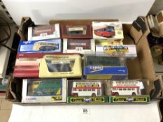 A THUNDERBIRDS COMMEMORATIVE SET BY MATCHBOX, CORGI BUSES IN BOXES, MODELS OF YESTERYEAR, AND MORE.