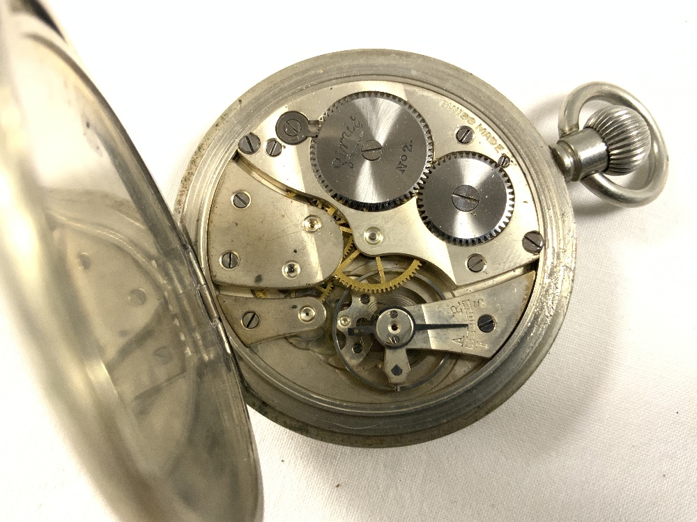 A LIMIT PLATED POCKET WATCH, INGERSOLL POCKET WATCH, AND THREE POCKET KNIVES. - Image 6 of 8