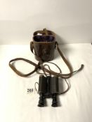 MILITARY ROSS BINOCULARS, CASED, BY NEGRETTI AND ZAMBRA