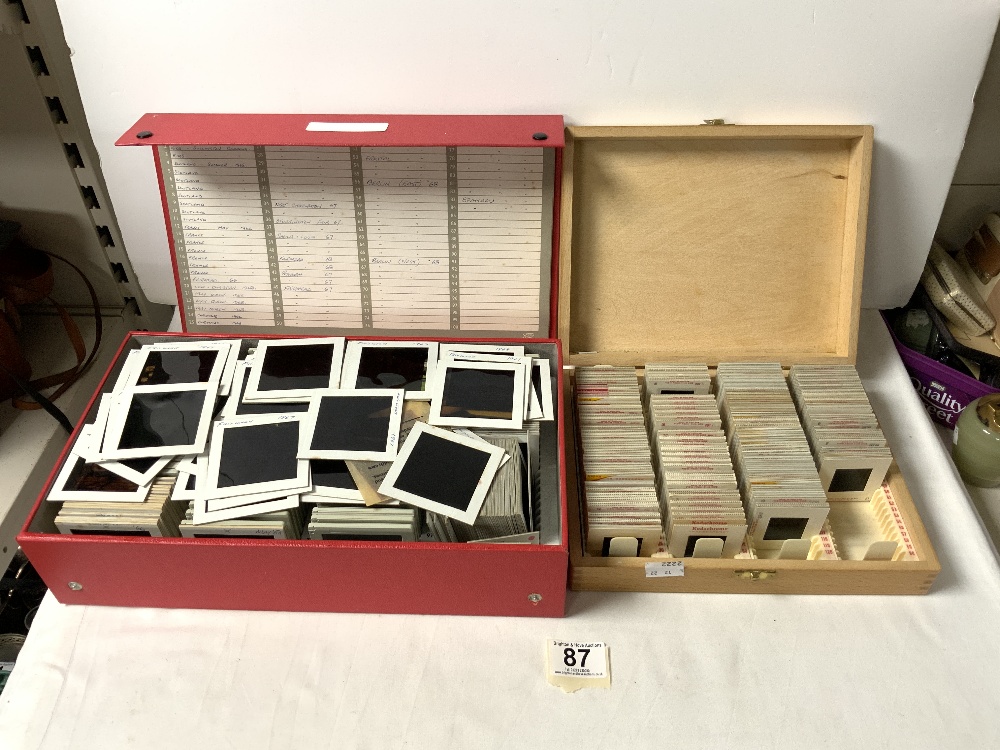 A QUANTITY OF KODAK PHOTOGRAPHIC SLIDES IN FOUR FITTED BOXES. - Image 6 of 8