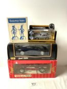 MAISTO SPECIAL EDITION MODEL JAGUAR XJ220, CORGI ASTON MARTIN DB5, TONKA FERRARI AND PEWTER