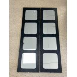 PAIR OF WALL MIRRORS 139 X 38CM