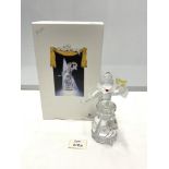 A SWAROVSKI CRYSTAL FIGURE -" MASQURADE COLUMBINE", WITH BOX.