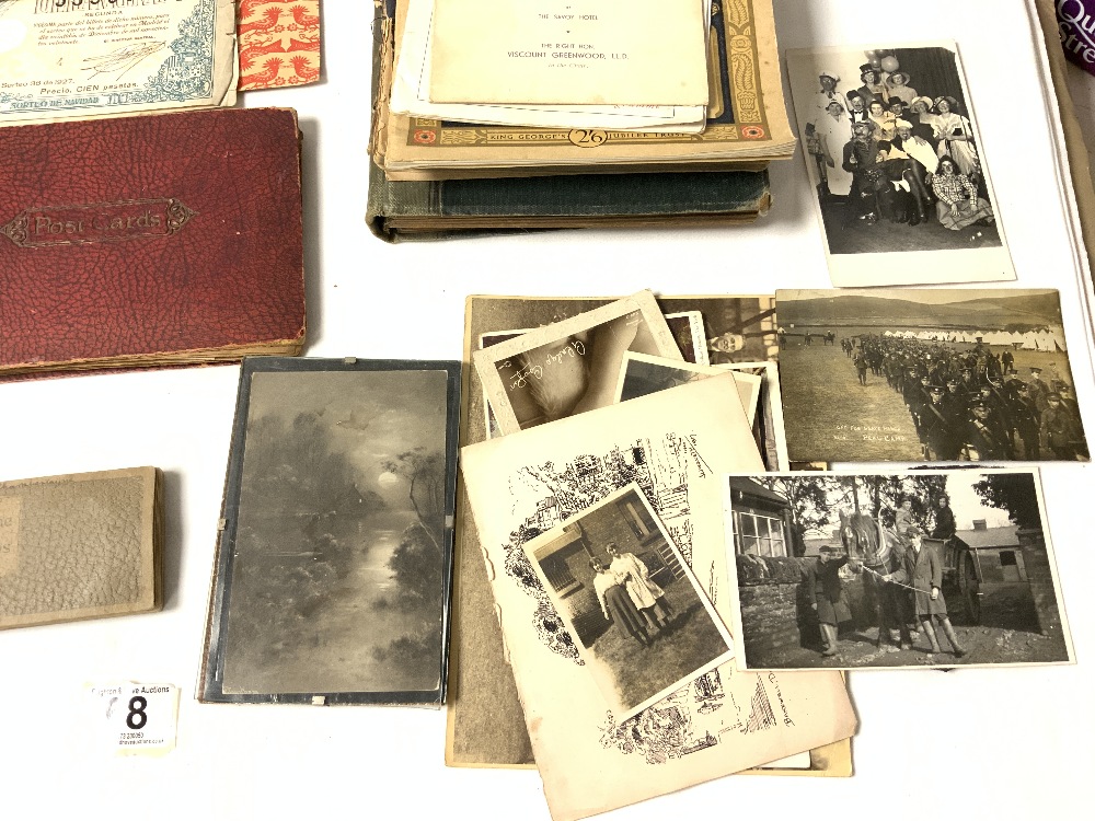 A QUANTITY OF PHOTOGRAPHIC POSTCARDS, PHOTOGRAPH ALBUM, AND OTHER EPHEMERA AND HONG KONG 1 DOLLAR - Image 2 of 13