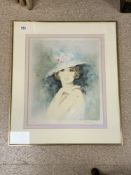 BERNARD CHAROY ARTIST PROOF SIGNED PRINT FRAMED AND GLAZED 66 X 77CM