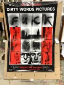 A GILBERT AND GEORGE - DIRTY WORDS PICTURES POSTER, AT THE SERPENTINE GALLERY, SEPTEMBER 2002, 70