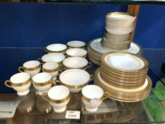 MINTON BUCKINGHAM PATTERN DINNER AND TEA WARE, 60 PIECES APPROX,
