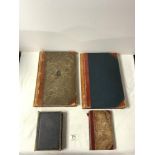 TWO VICTORIAN LEATHER BOUND HAND WRITTEN JOURNALS WITH WATERCOLOUR DRAWINGS - JAMES BOWMAN SHARP