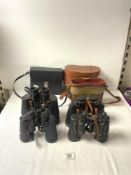 A PAIR OF ZENITH 7 X 50 FIELD BINOCULARS, AND THREE OTHER PAIRS.