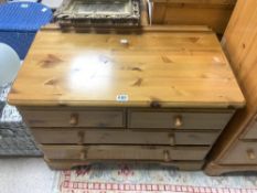 DUCAL FOUR DRAWER PINE CHEST 86 X 44CM