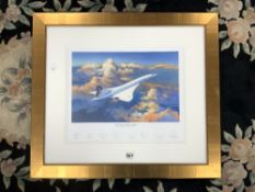 A CONCORDE LIMITED EDITION PRINT, FROM ORIGINAL PAINTING BY TIMOTHY O BRIEN, NUMBER 1270 / 1950,