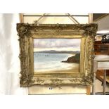 UNSIGNED OIL ON CANVAS IN ORNATE ANTIQUE GILDED FRAME 62 X 52CM