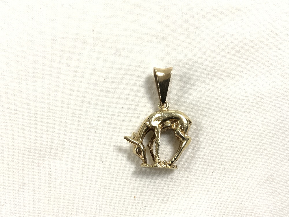 375 GOLD PENDANT AS A DEER 5 GRAMS - Image 2 of 5