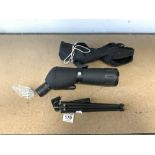 AURIOL 20 - 60 X 60 SPOTTER SCOPE ON TRIPOD WITH CASE.