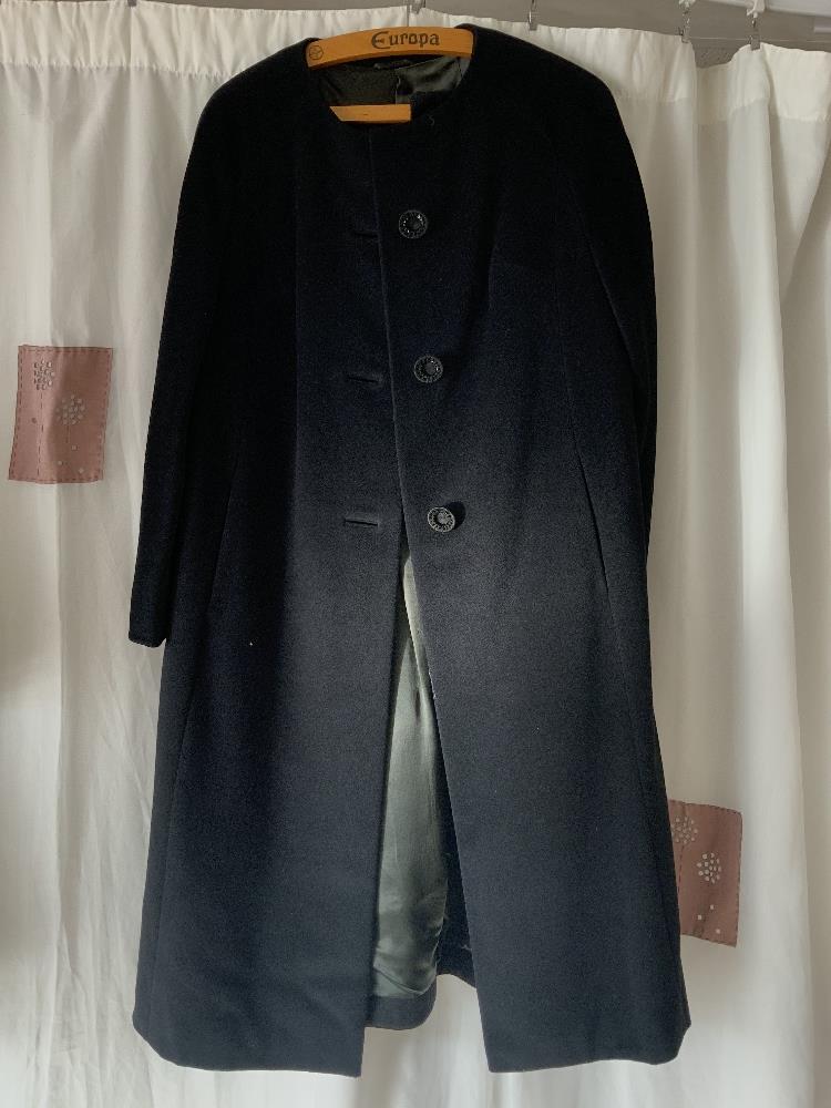 THREE VINTAGE FULL-LENGTH LADIES BLACK COATS, ONE BERNAT KLEIN FOR LIBERTY OF LONDON UK SIZE 16, ONE - Image 7 of 12