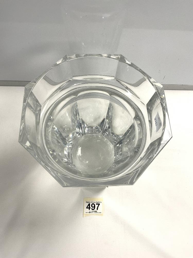 LARGE HEAVY BACCARAT CRYSTAL GLASS CHAMPAGNE BUCKET 23 CM - Image 3 of 7