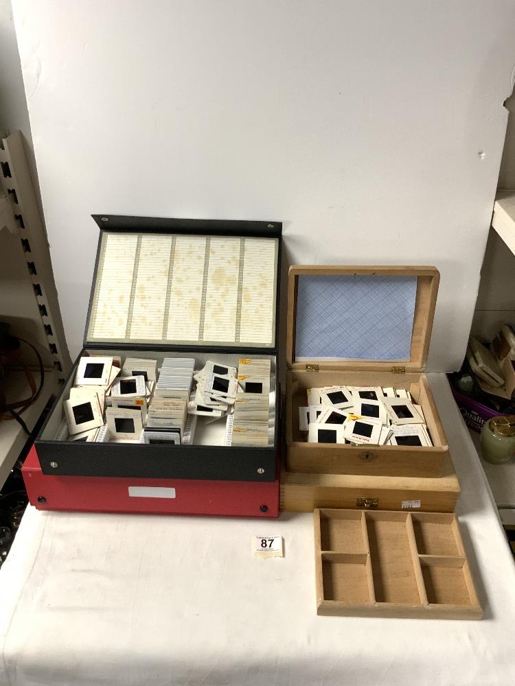 A QUANTITY OF KODAK PHOTOGRAPHIC SLIDES IN FOUR FITTED BOXES. - Image 2 of 8