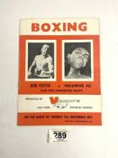 MUHAMMAD ALI v BOB FOSTER BOXING PROGRAM 1972 NEVADA, ALI WON WITH KNOCKOUT IN 8th ROUND.